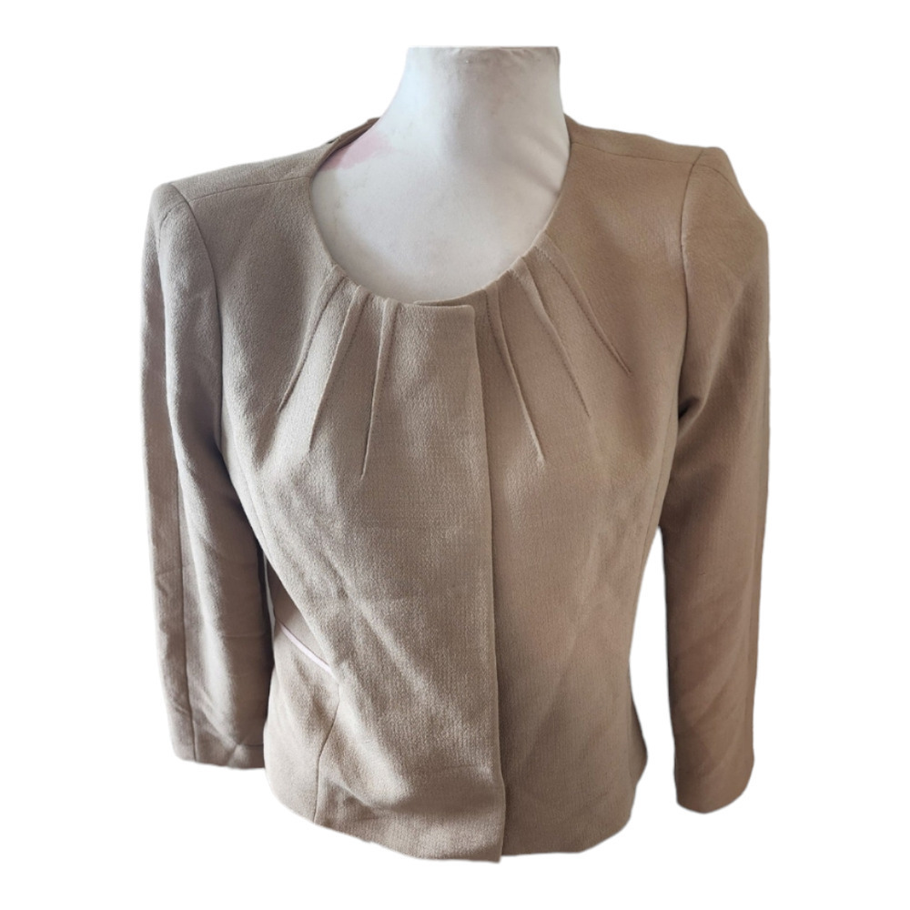 Lafayette 148 wool blazer tan size 8